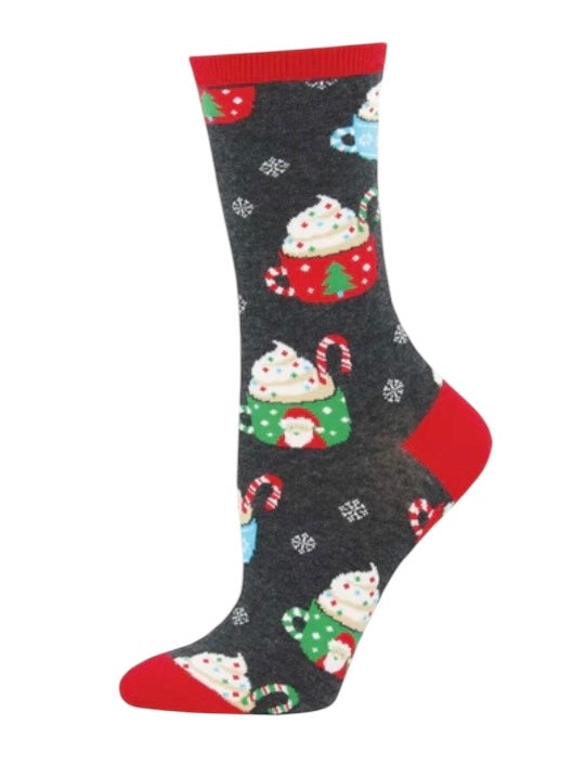 Women’s Cocoa Christmas Socks Charcoal Heather