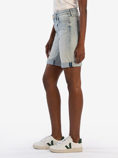 Catherine Mid Rise Boyfriend Short - Imagine Wash