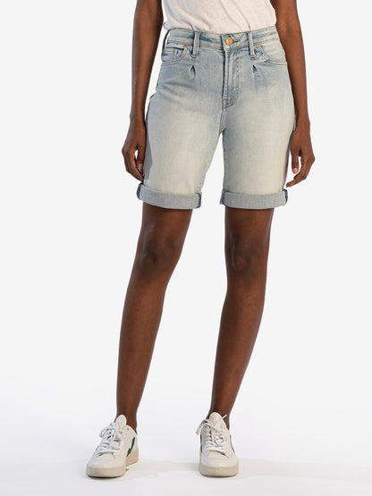 Catherine Mid Rise Boyfriend Short - Imagine Wash