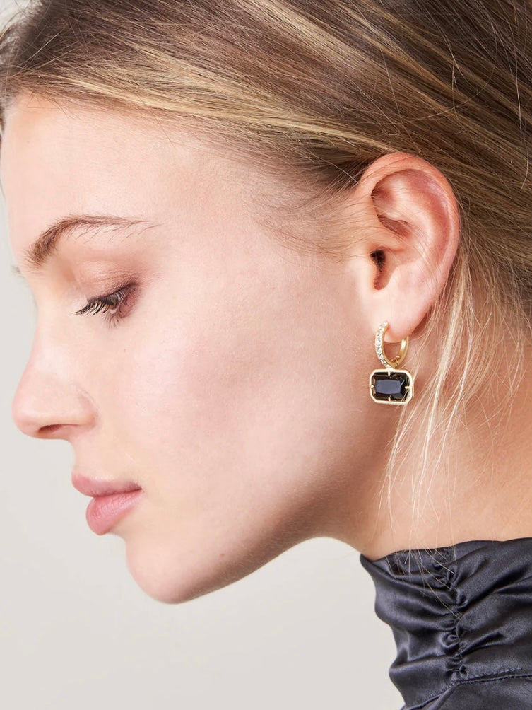 White Hall Earrings - Black