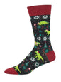 Men’s Santasaurus Rex Socks Black