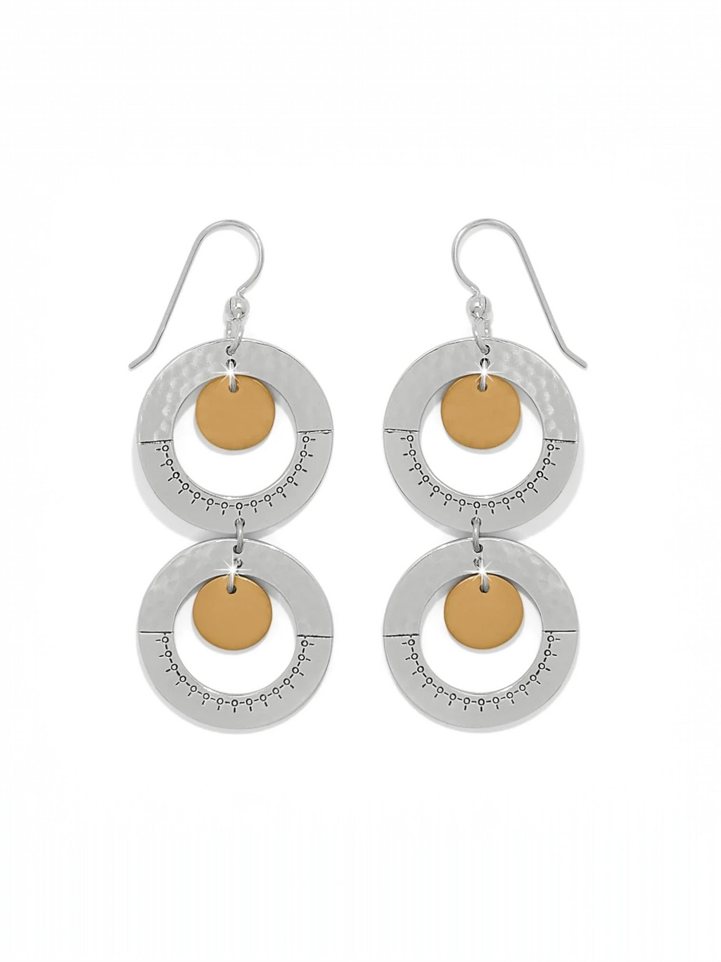 Palm Canyon Two Tone French Wire Earrings