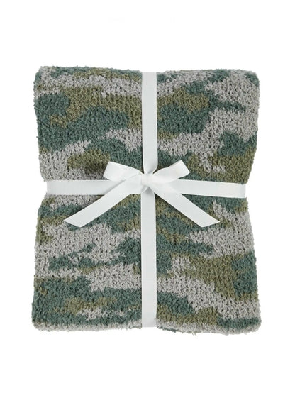 Chenille Camo Blanket