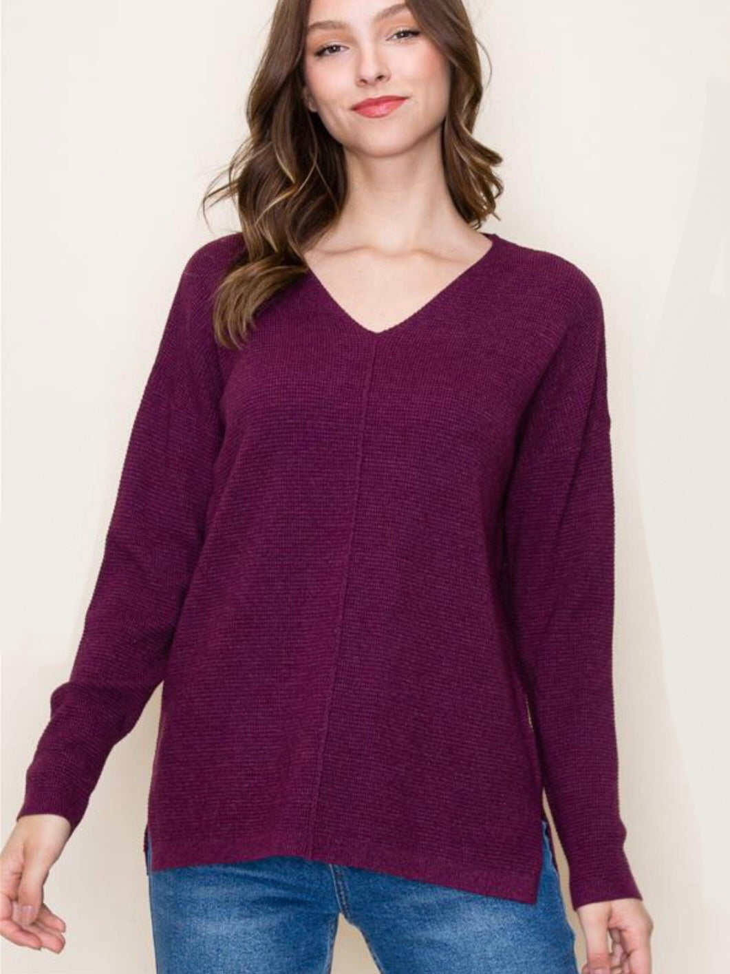 Lea Sweater - Eggplant