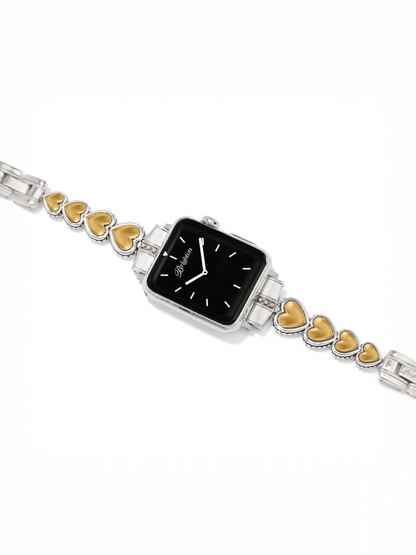 Pretty Tough Two Tone Heart Watch Band