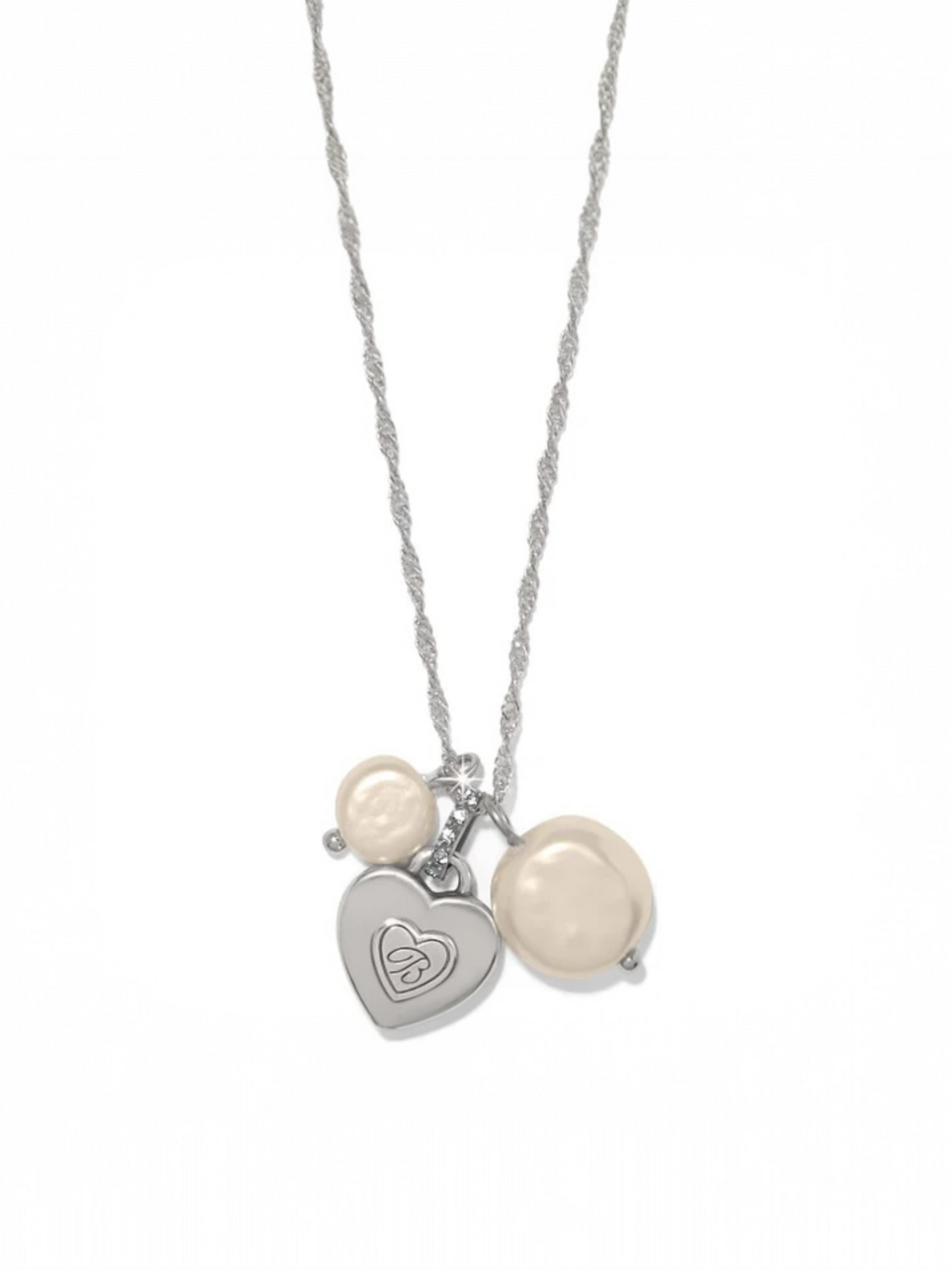 Brighton One Heart Pearl Short Necklace