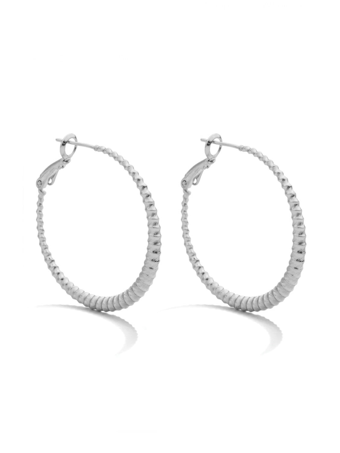 On-Trend Lever Back Hoops | Silver