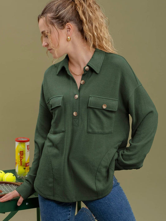 Addison Top - Hunter Green