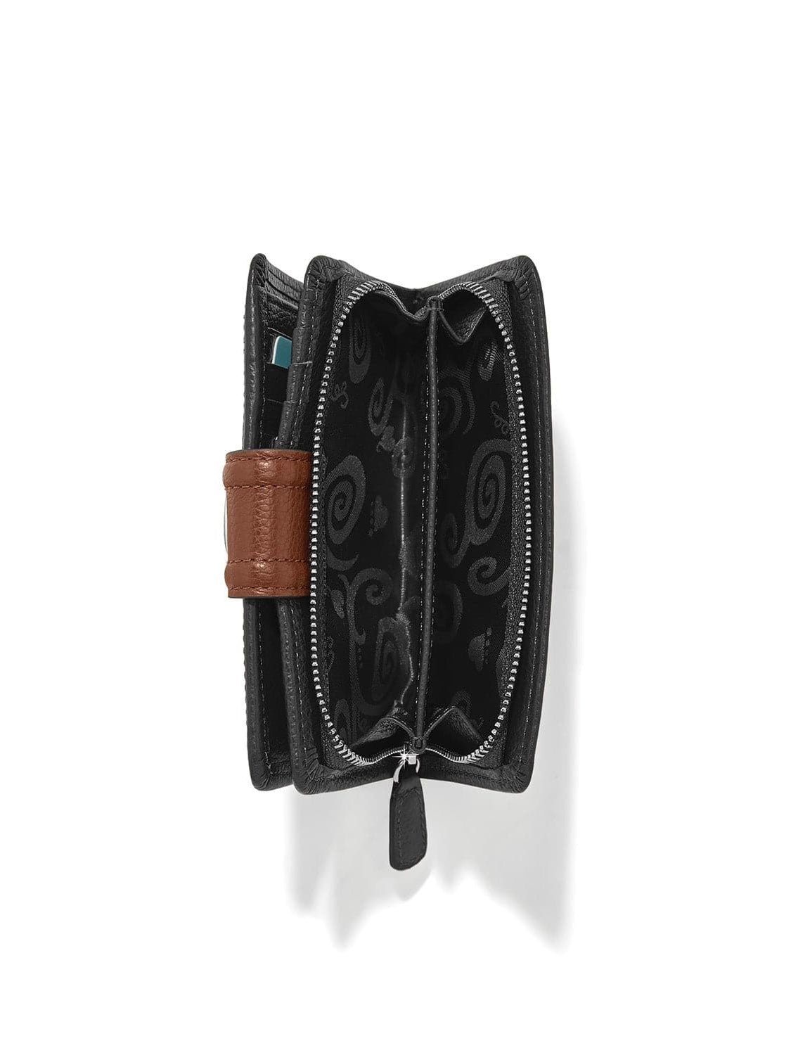 Brighton Shelby Medium Wallet - Black-Bourbon