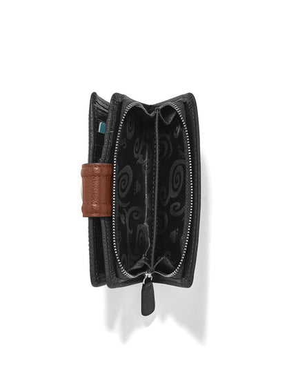 Brighton Shelby Medium Wallet - Black-Bourbon