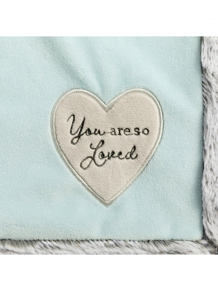 You Are So Loved Blanket - Blue