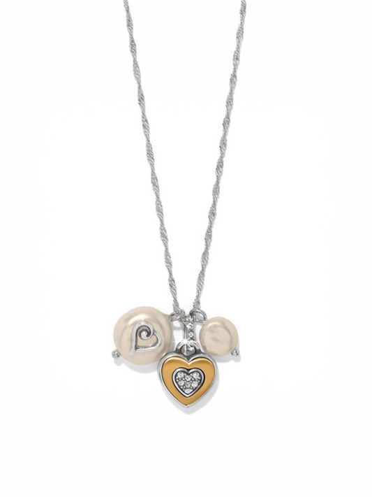 Brighton One Heart Pearl Short Necklace