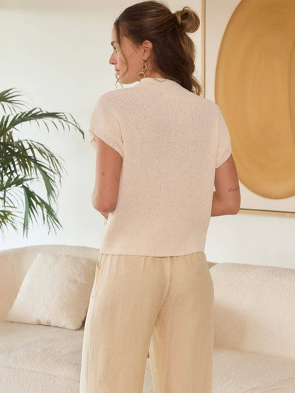 Nova Sweater Top - Ivory