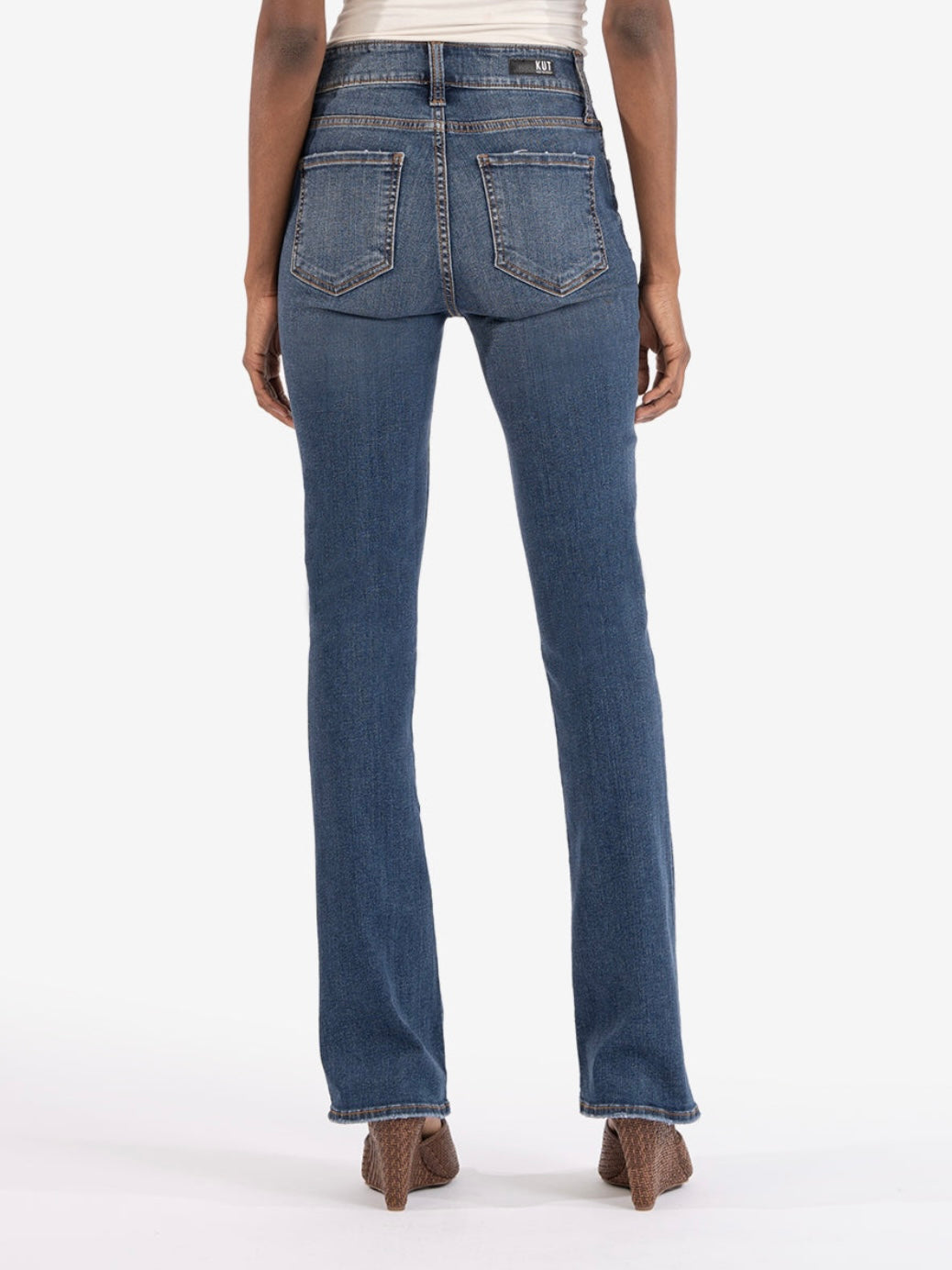 Natalie High Rise Fab Ab Bootcut - Allied Wash