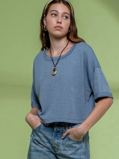 Eliana Top - Dusty Teal