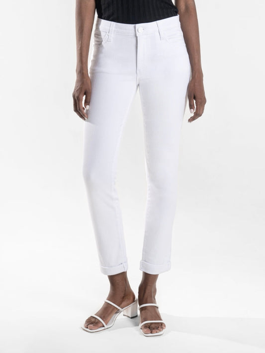 Catherine Mid Rise Boyfriend - Optic White