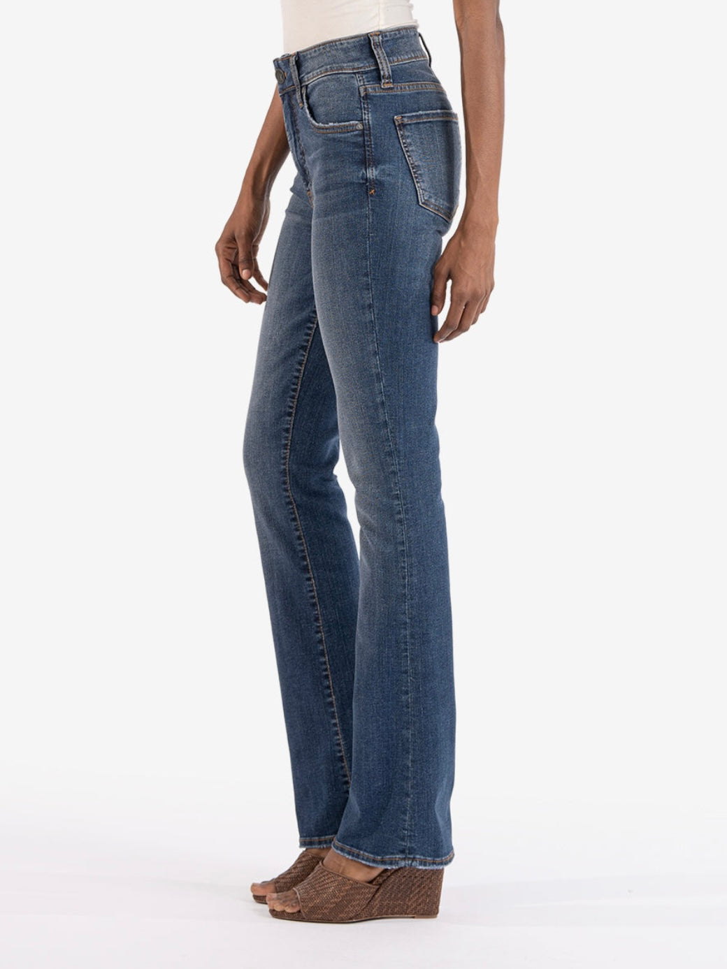 Natalie High Rise Fab Ab Bootcut - Allied Wash