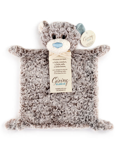 Giving Bear Blankie - Blue