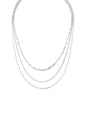 Multi Layer Delicate Necklace | Silver