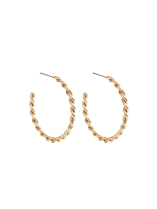 Twist Medium Hoop | Gold