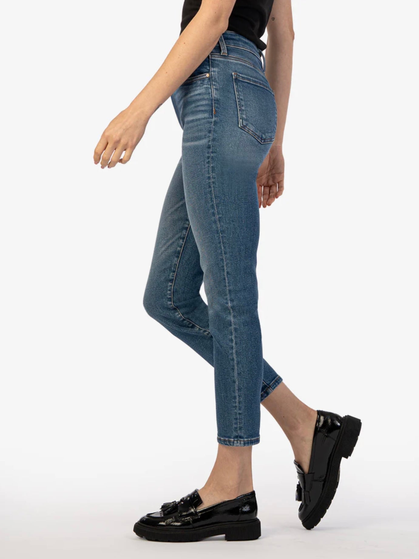 Catherine High Rise Crop Straight Leg - New Wash