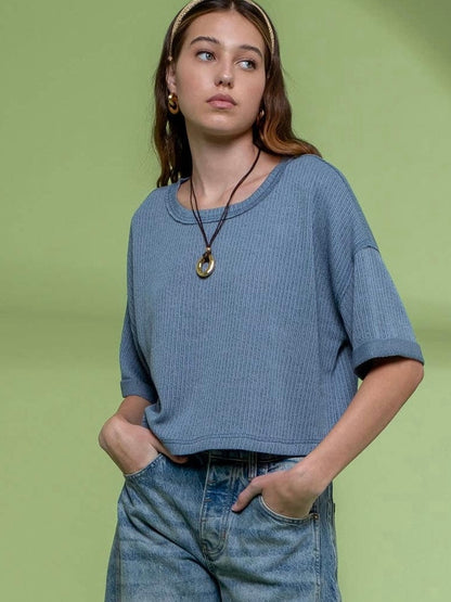 Eliana Top - Dusty Teal