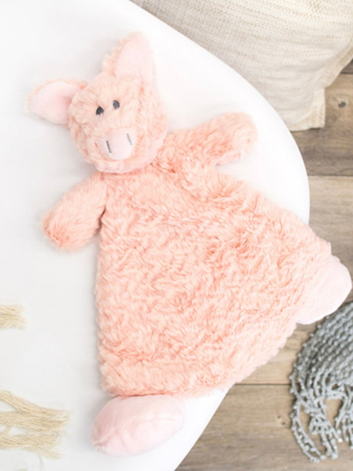 Pudder Pig Rattle Blankie