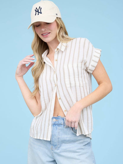 Camila Top - Light Khaki
