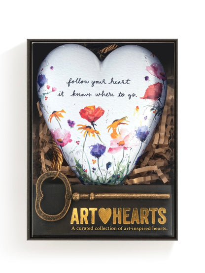 Wildflowers Art Heart