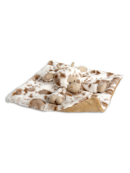 Barnyard Rattle Blankie - Cow