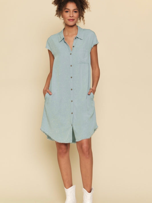 Rosa Light Blue Dress - Light Blue