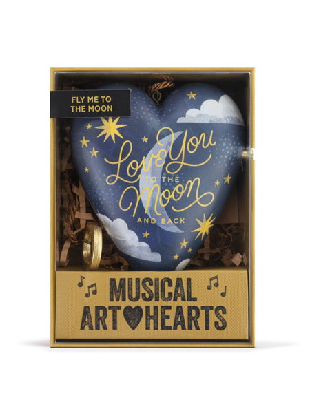 To the Moon Musical Art Heart