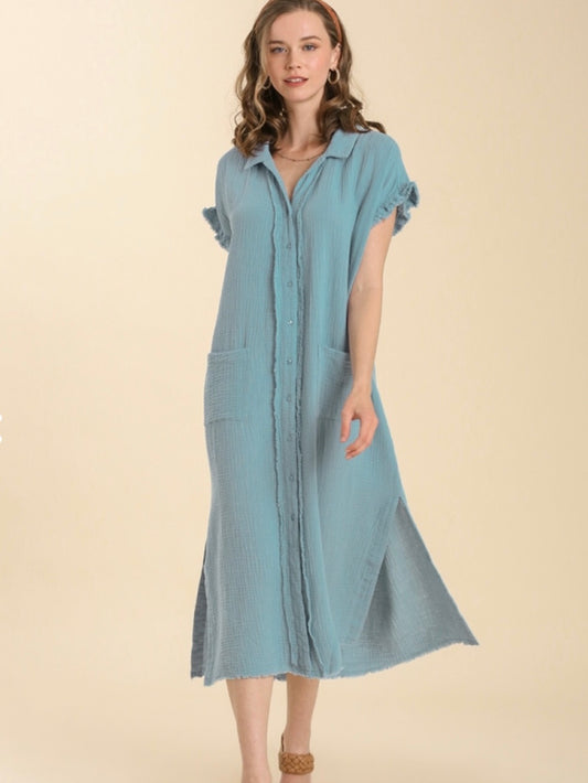 Melany Dress - Light Denim