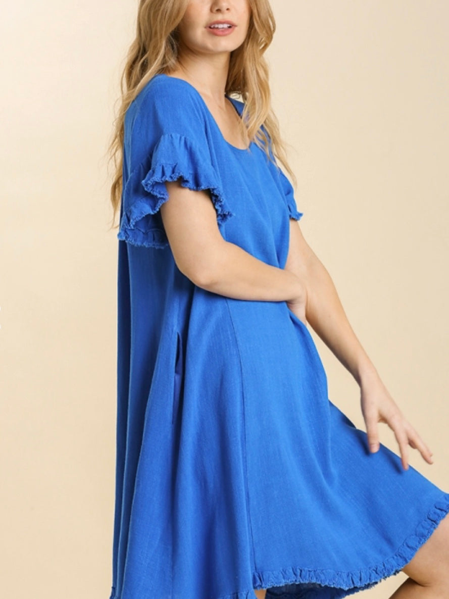 Maya Dress - Cobalt