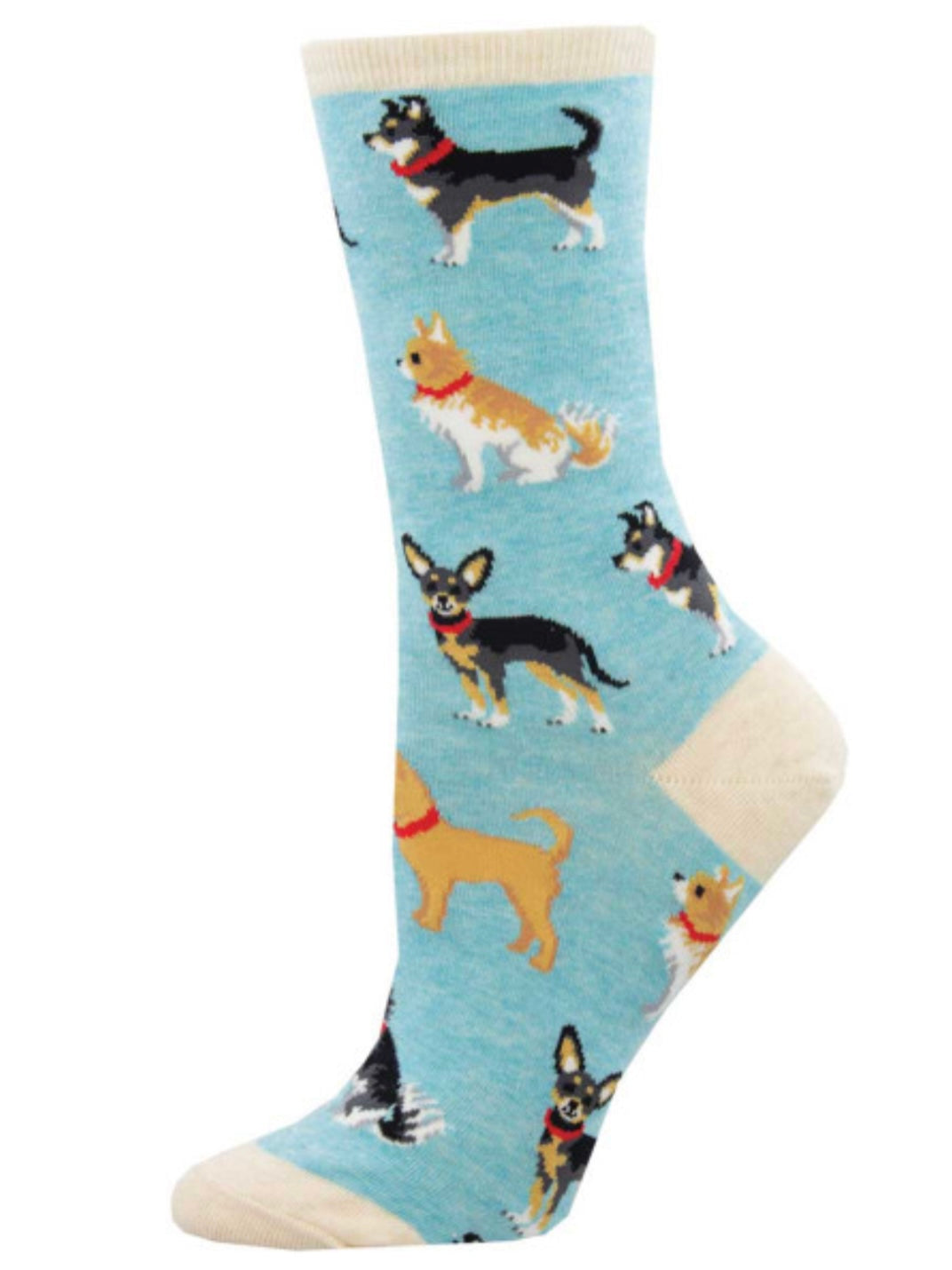 Women’s Doggy Socks Blue Heather