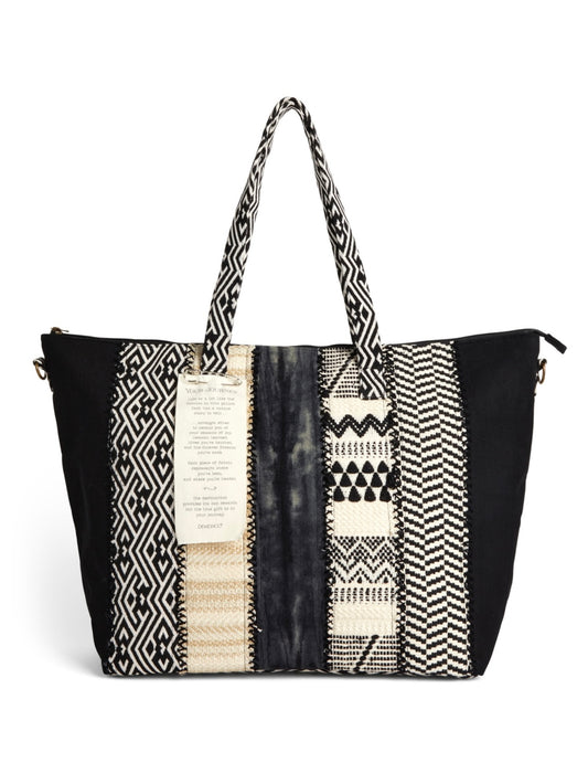 Your Journey Black and Cream Weekender Bag