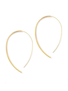Large Pull Through Hoops - Gold