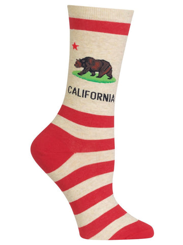 Women’s California Crew Socks Natural Melange
