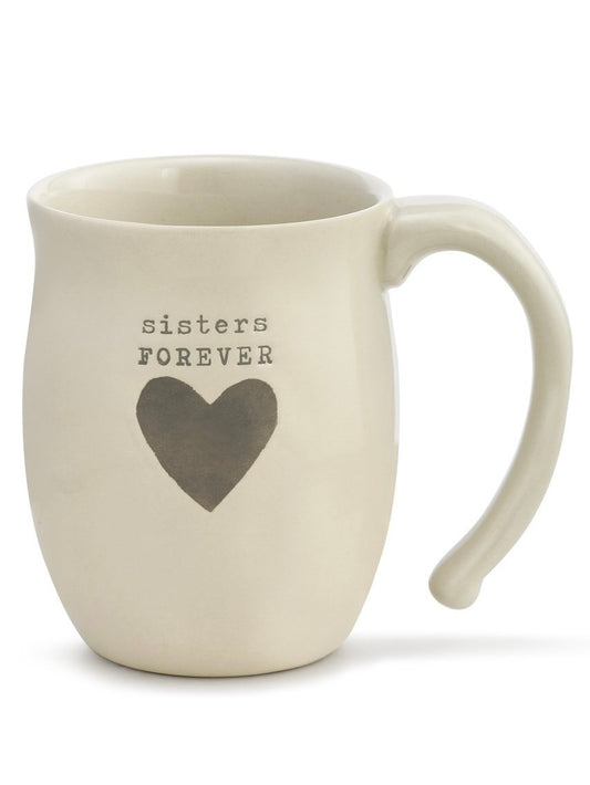 Sisters Forever Heart Mug