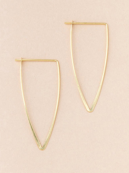 Refined Earring Collection - Galaxy Triangle/Gold Vermeil