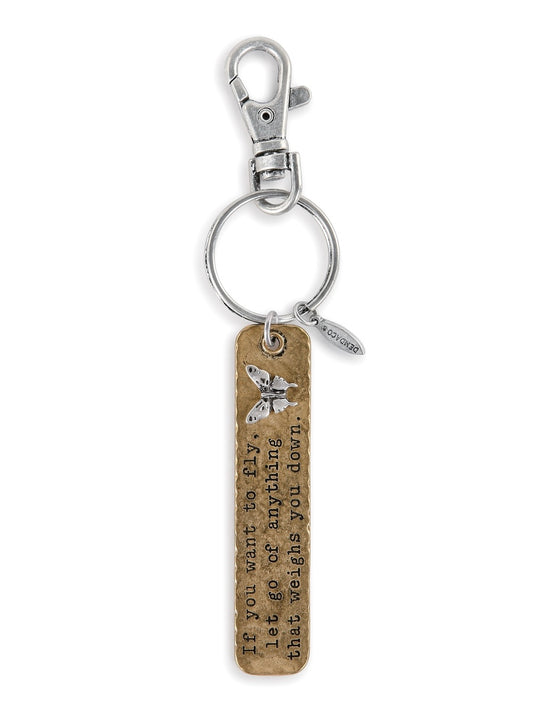 She Inspires Keychain - Fly