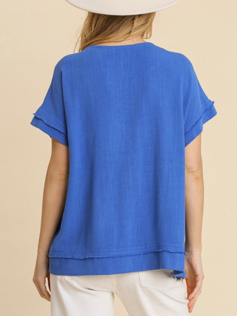 Serena Top - Cobalt