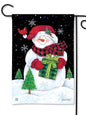 Buffalo Check Snowman Garden Flag (Flag Stand Sold Separately)