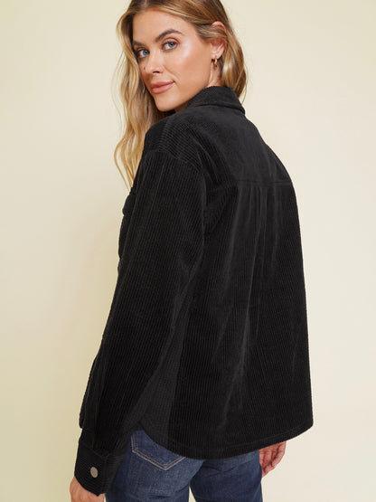 Hanna Corduroy Jacket - Black