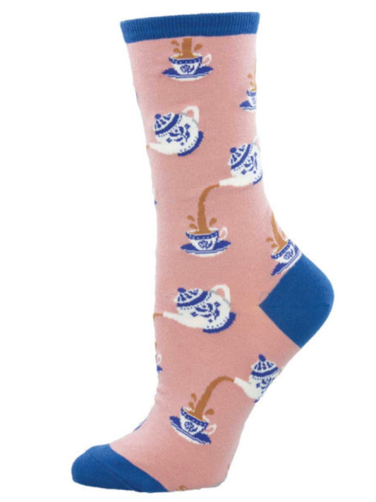 Women’s Spill the Tea Socks Pink