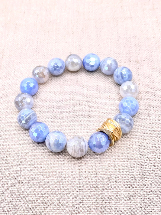 Tillie Bracelet - Electroplated Blue