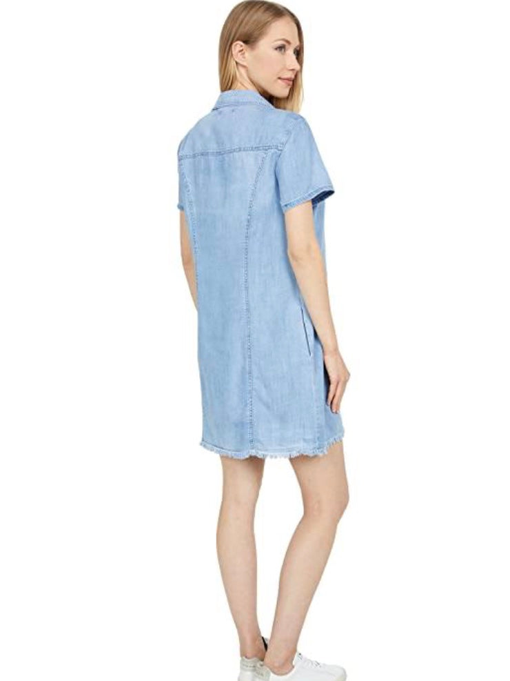 Vittoria Shirt Dress - Light Wash