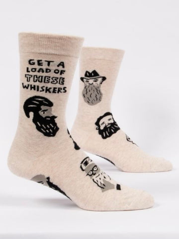 Men’s Get a Load of These Whiskers Crew Socks