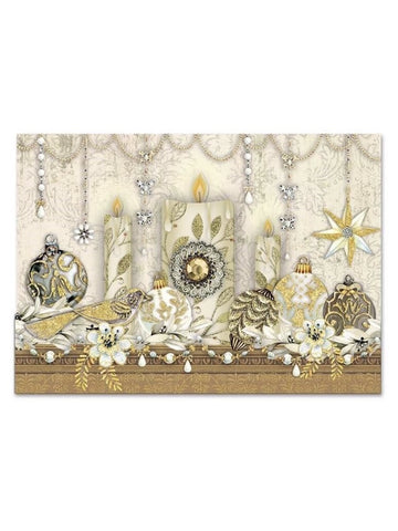 Candlelight Mantel Boxed Cards