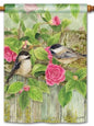 Garden Chickadees Standard Flag (Flag Pole Sold Separately)